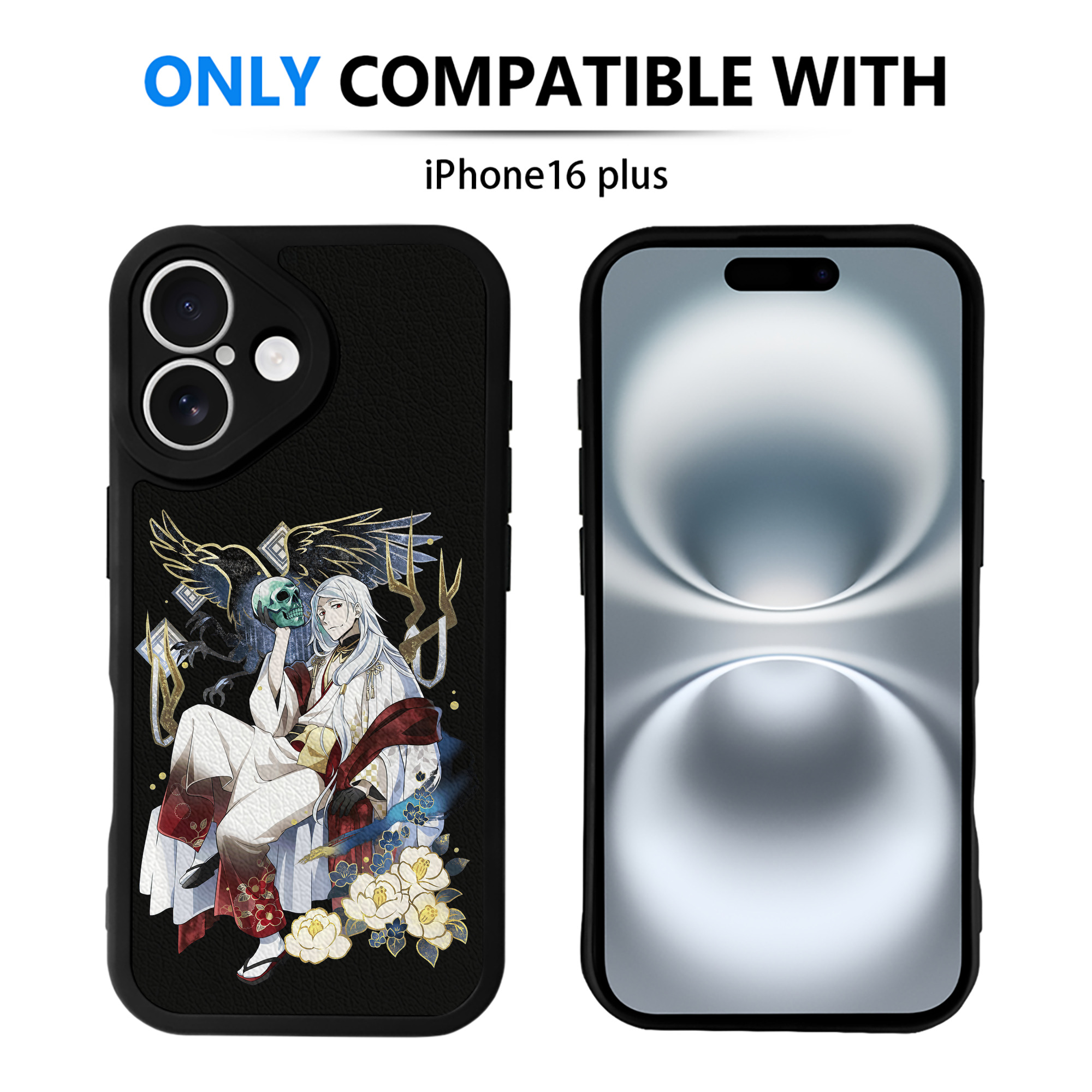 （画像用） 文豪ストレイドッグス Bungo Stray Dogs 【iPhone 16シリーズ対応】シリコンスマホケース（レザー調） 材質：シリコン
